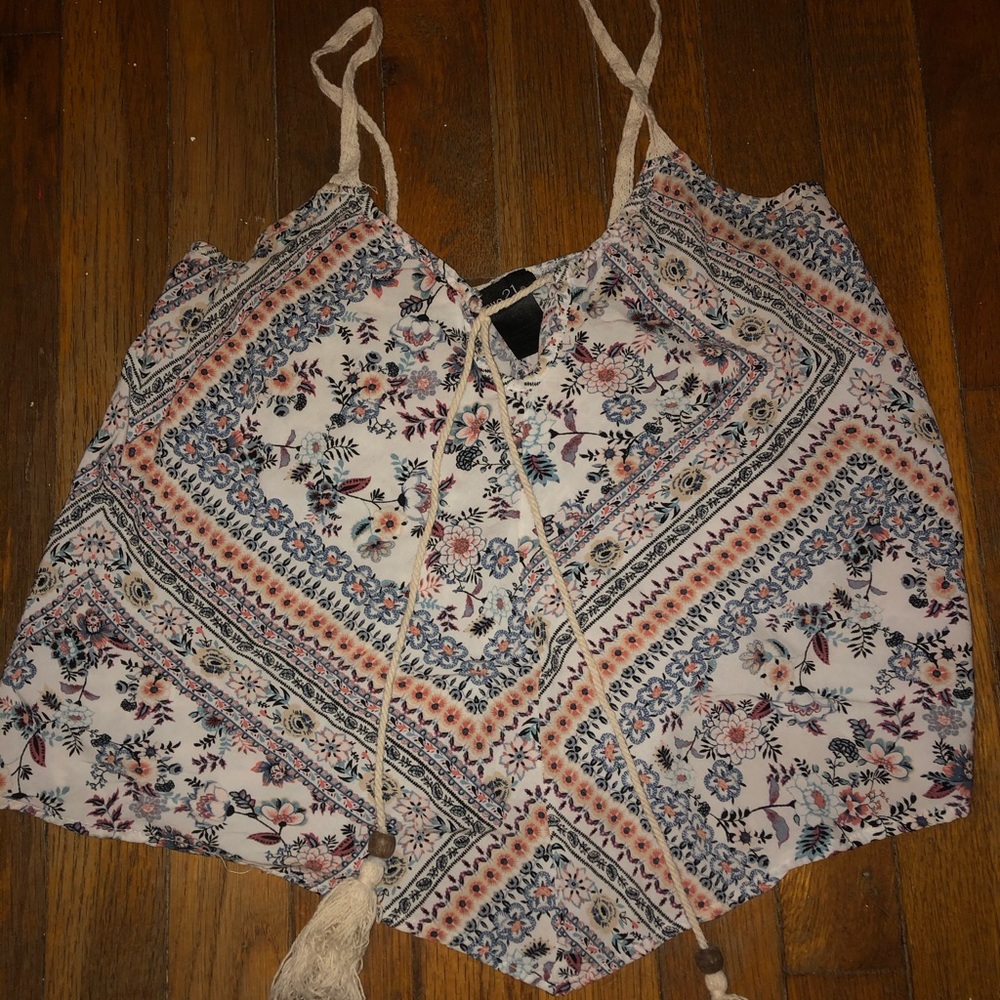 Cropped Multicolor Tank Top